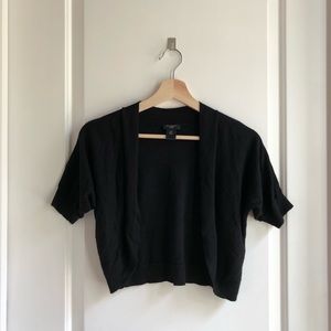 Petite Black Crop Cardigan (Ann Taylor XSP)